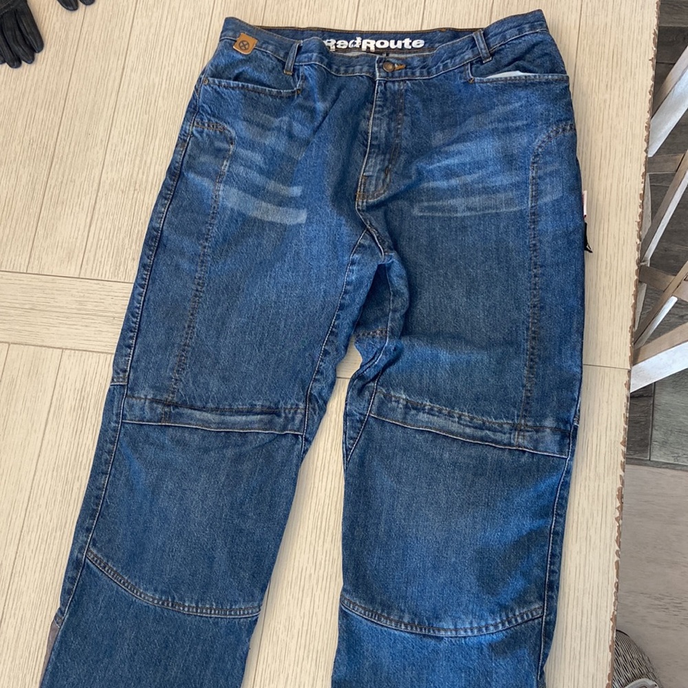 Red Route Kevlar armored riding jeans